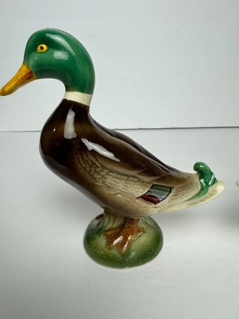 Vintage THAMES  Set of 2 Mallard Duck Ceramic Glazed Collectible Hunting
